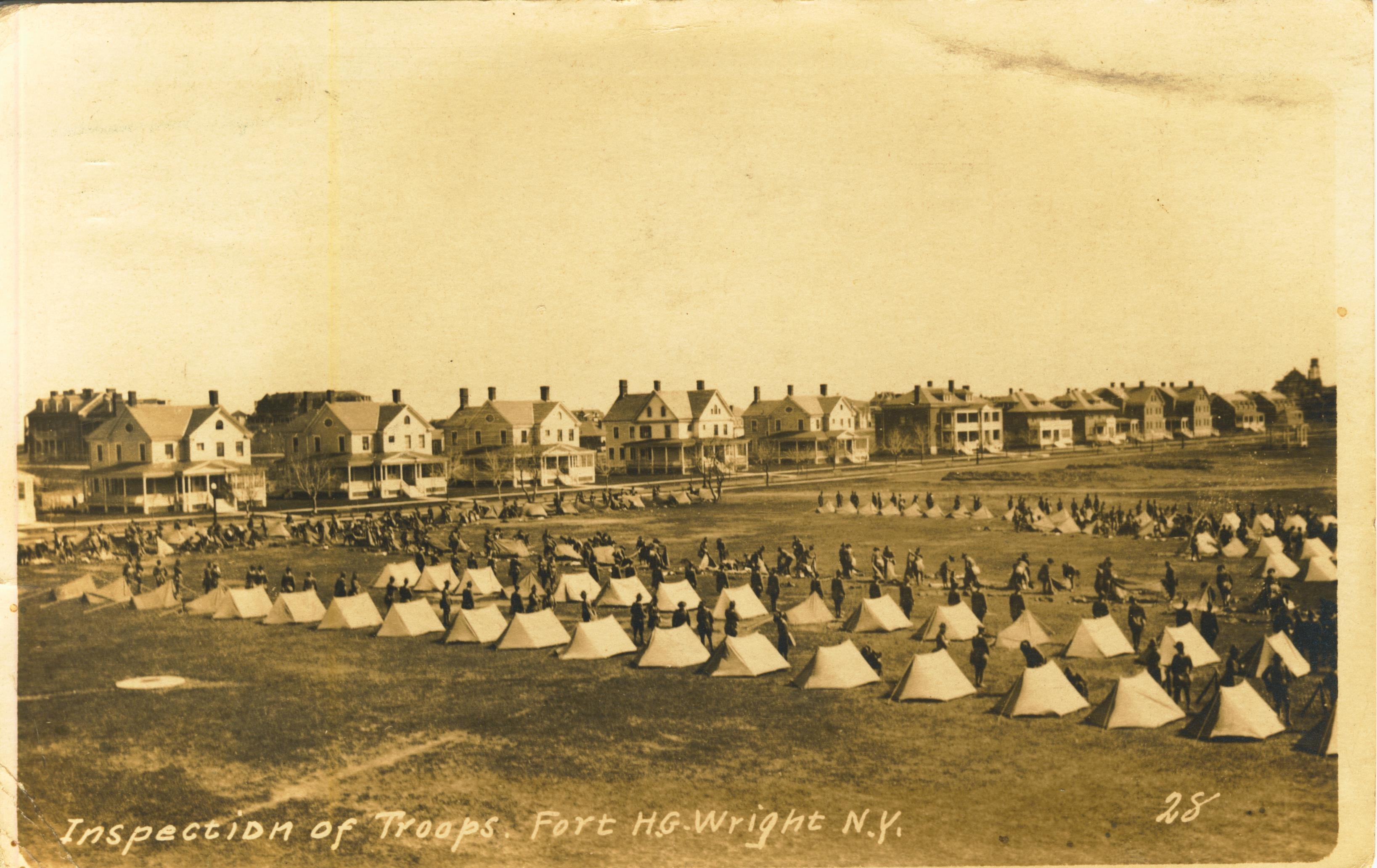 Inspection of Troops Fort H. G. Wright NY