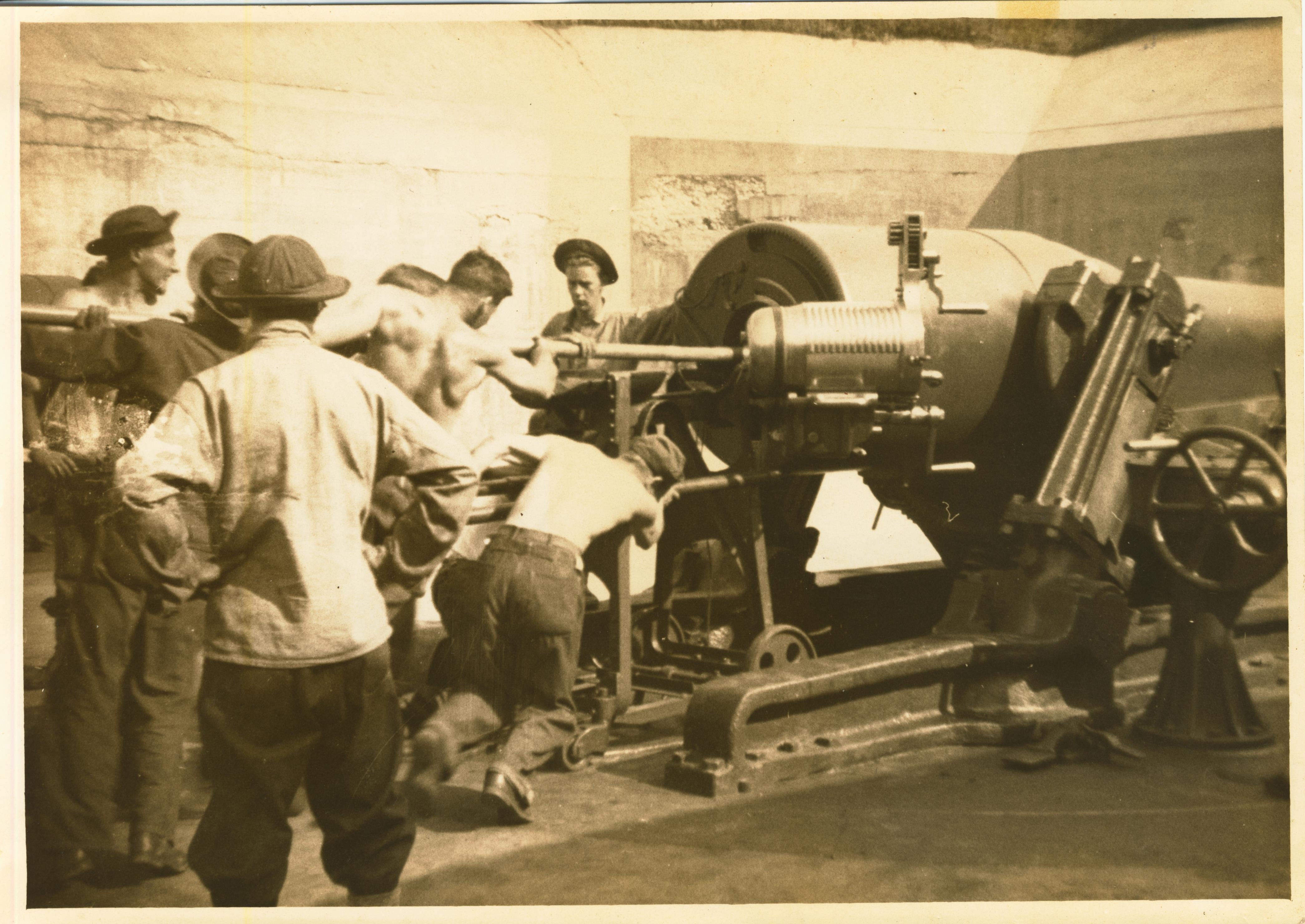 Loading the Mortar Fort H. G. Wright NY