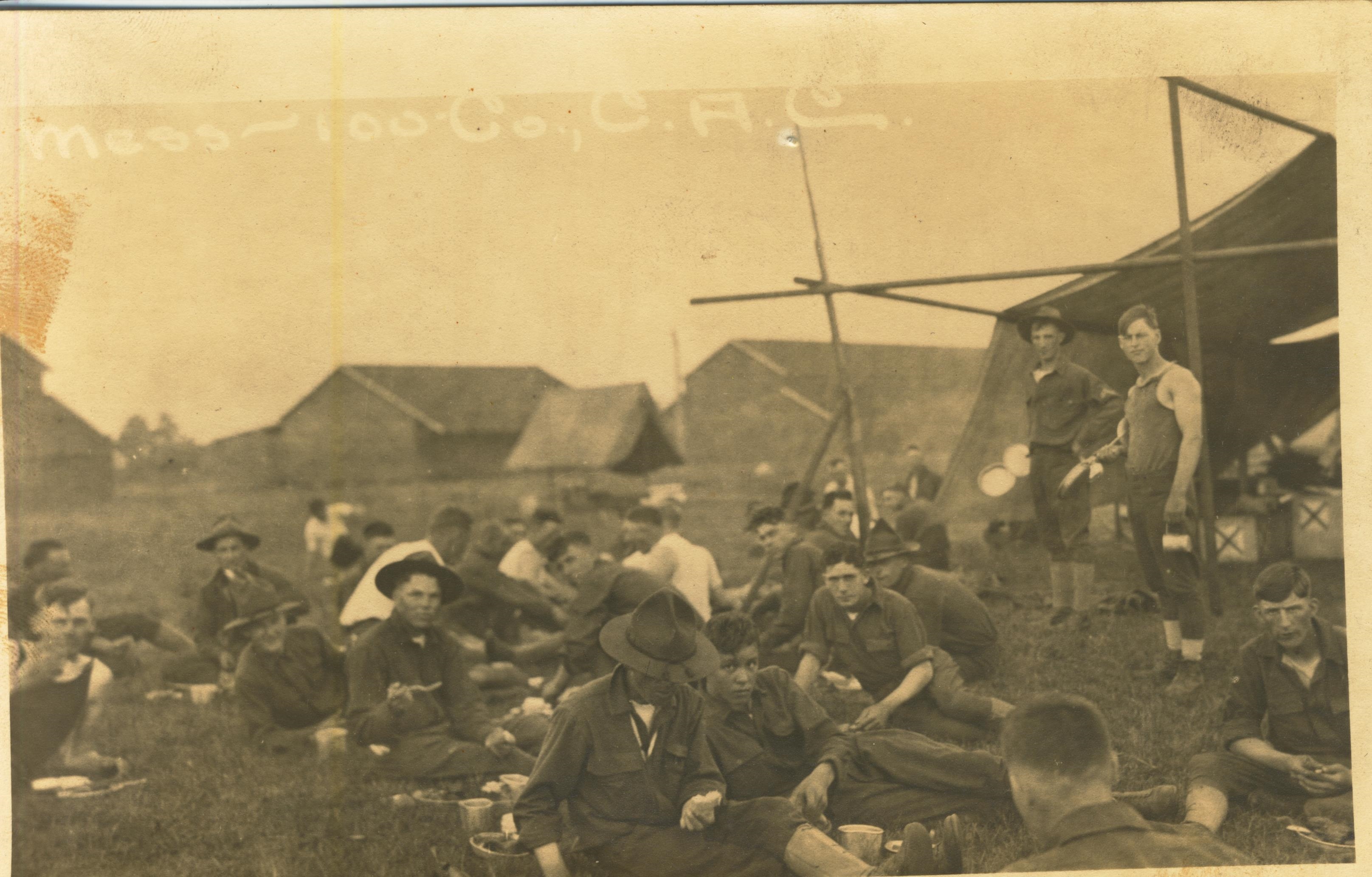 Mess 100th Company C.A.C. Niantic Conn from collection of Guy Bennett Boyd