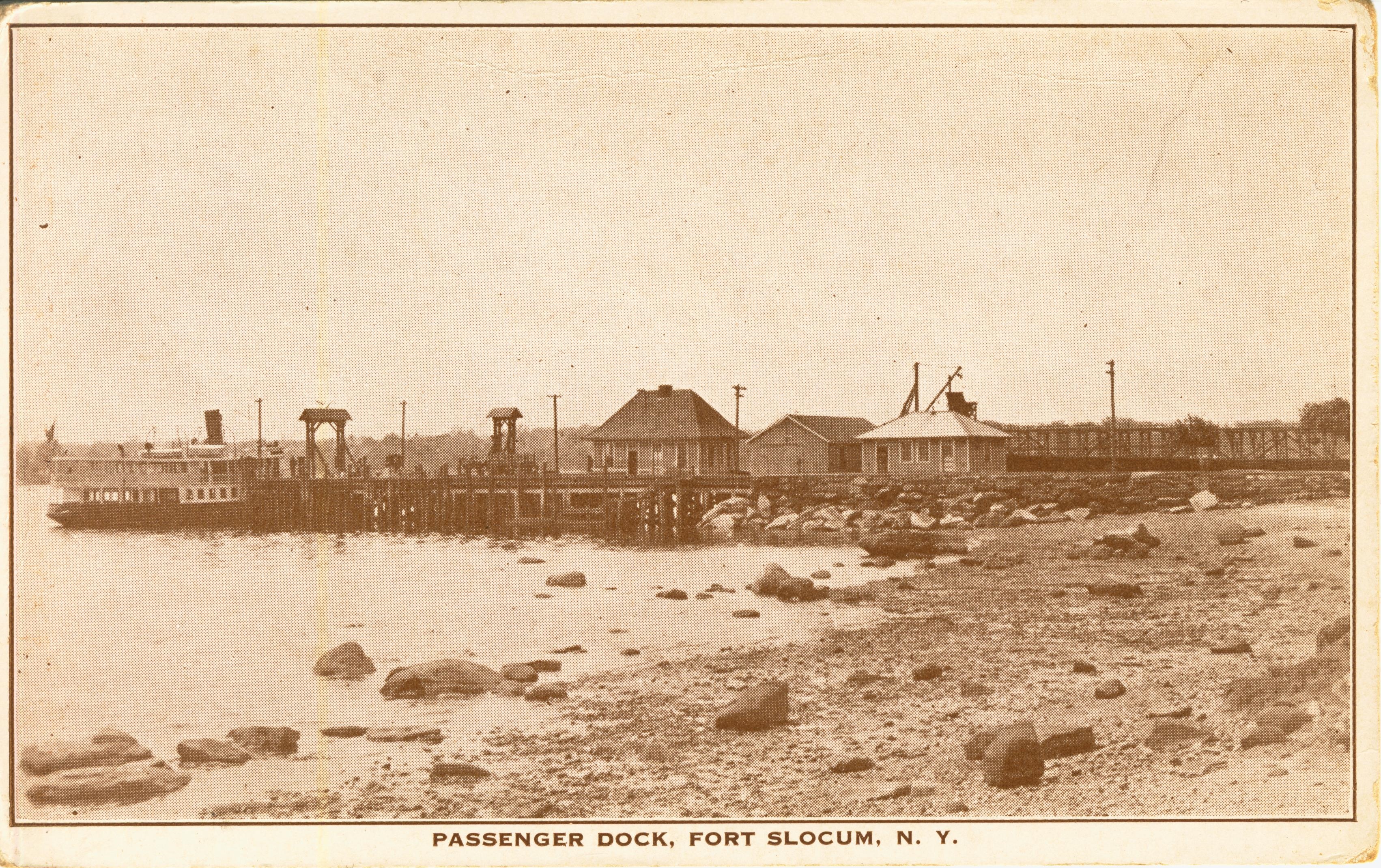 Passenger dock Fort Slocum NY