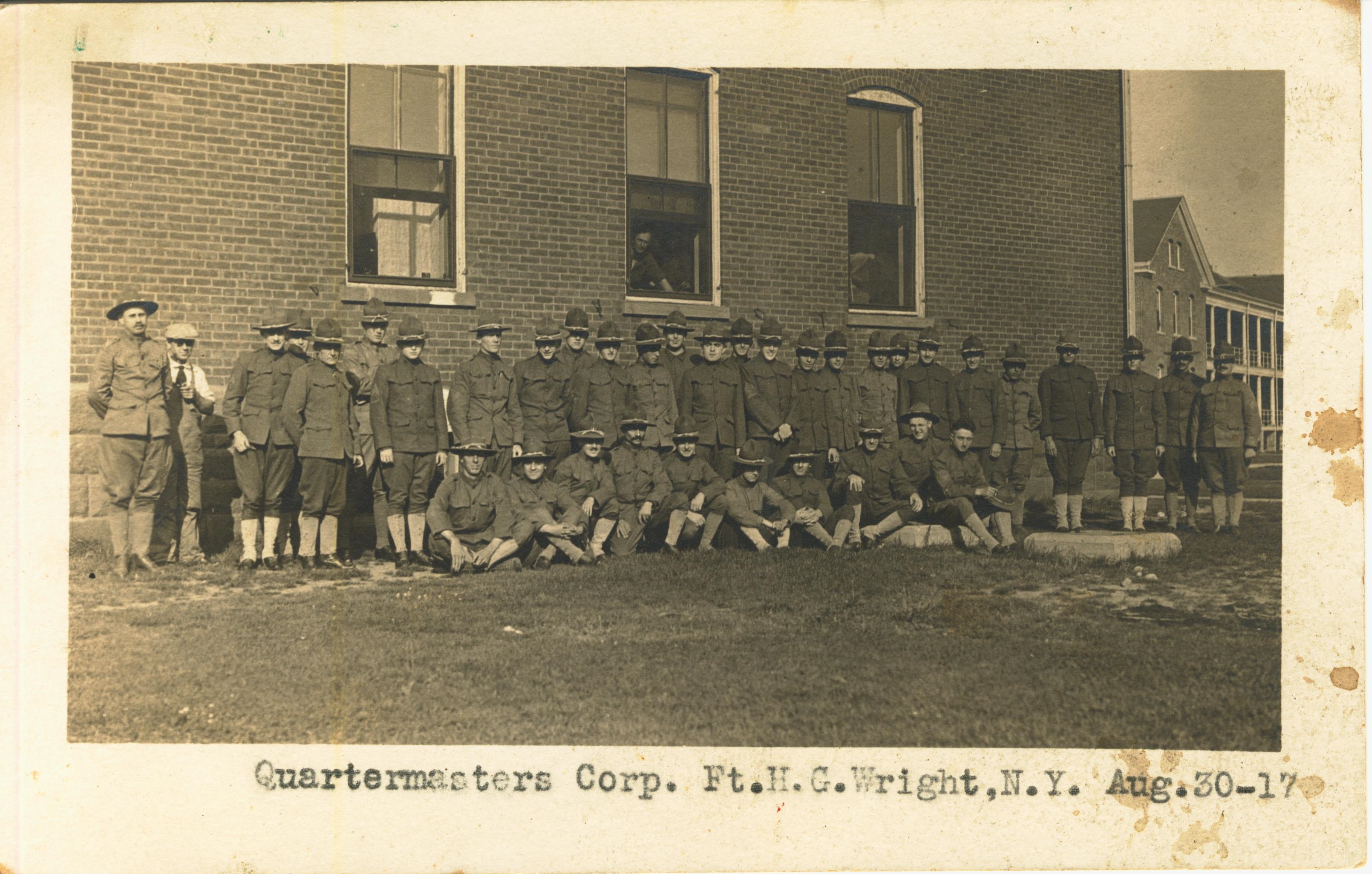 Quartermasters Corp Fort H. G. Wright NY Aug 30 1917