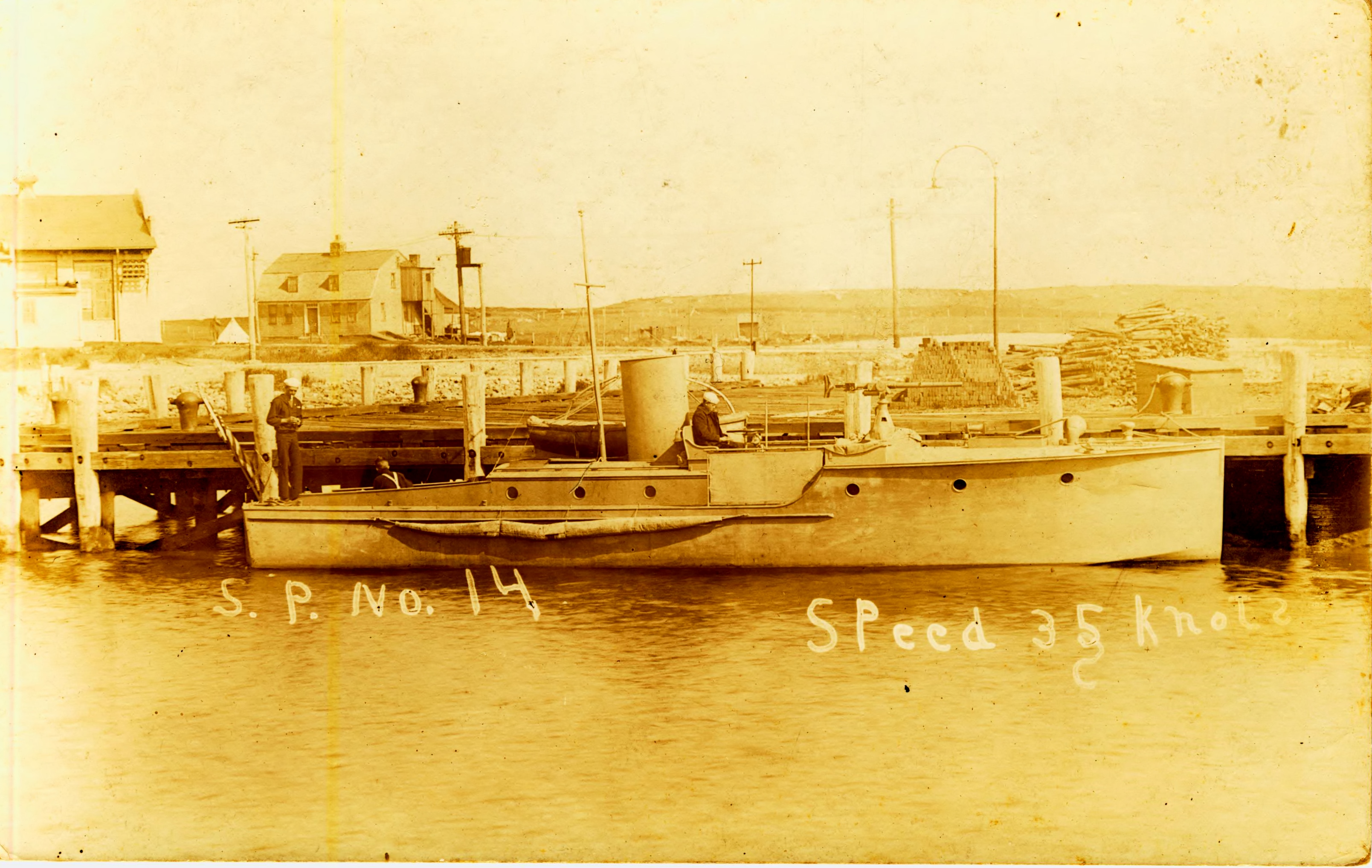 S. P. No. 14 Speed 35 Knots photo likely taken at Fort Terry NY