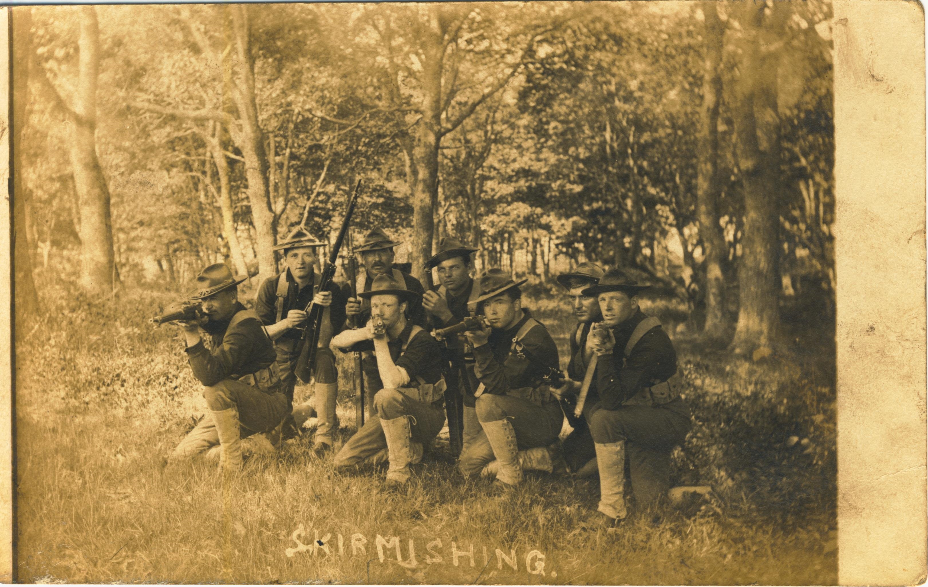 Skirmishing postmarked Fort Terry Sept 14 1907