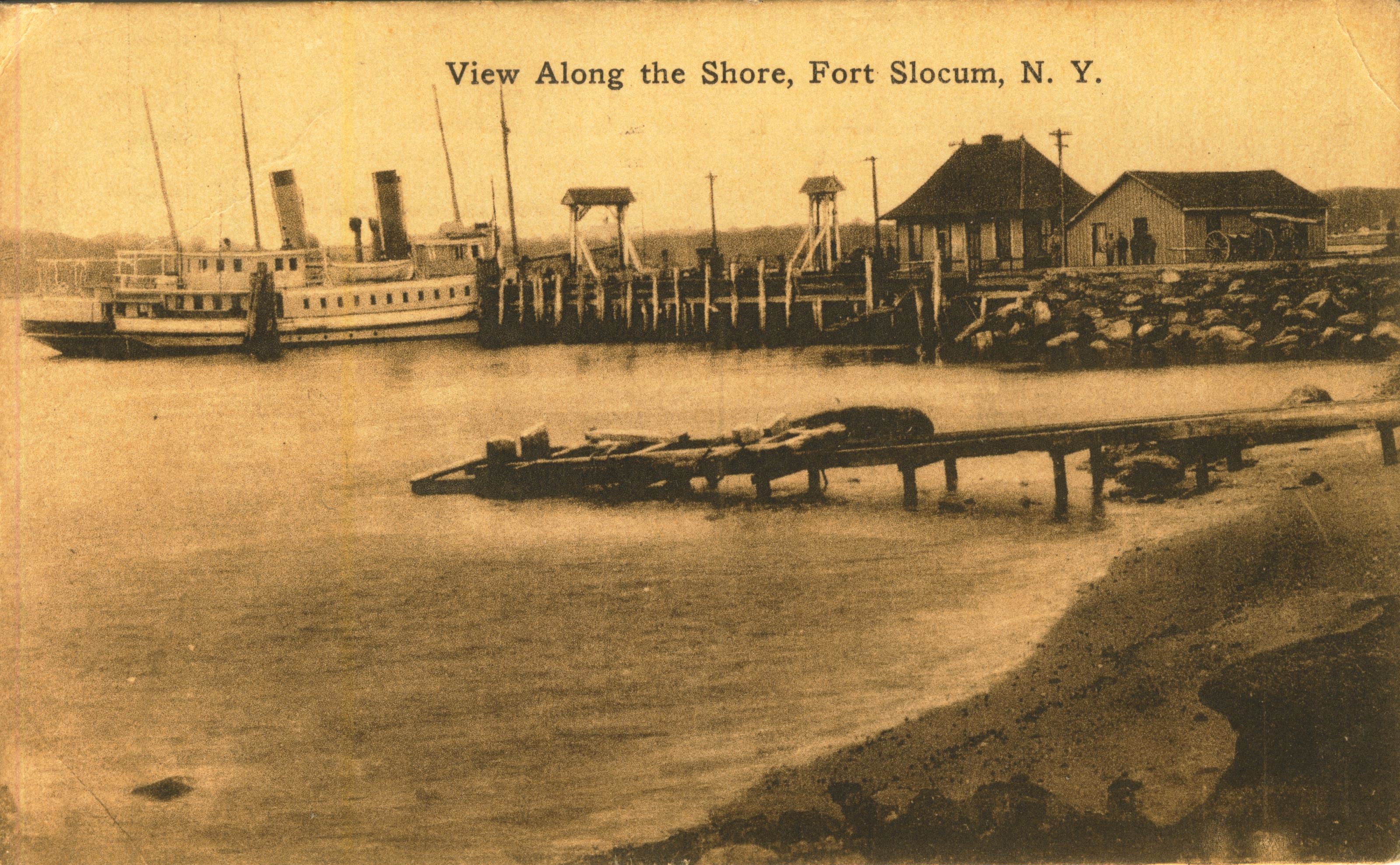 View along shore Fort Slocum NY