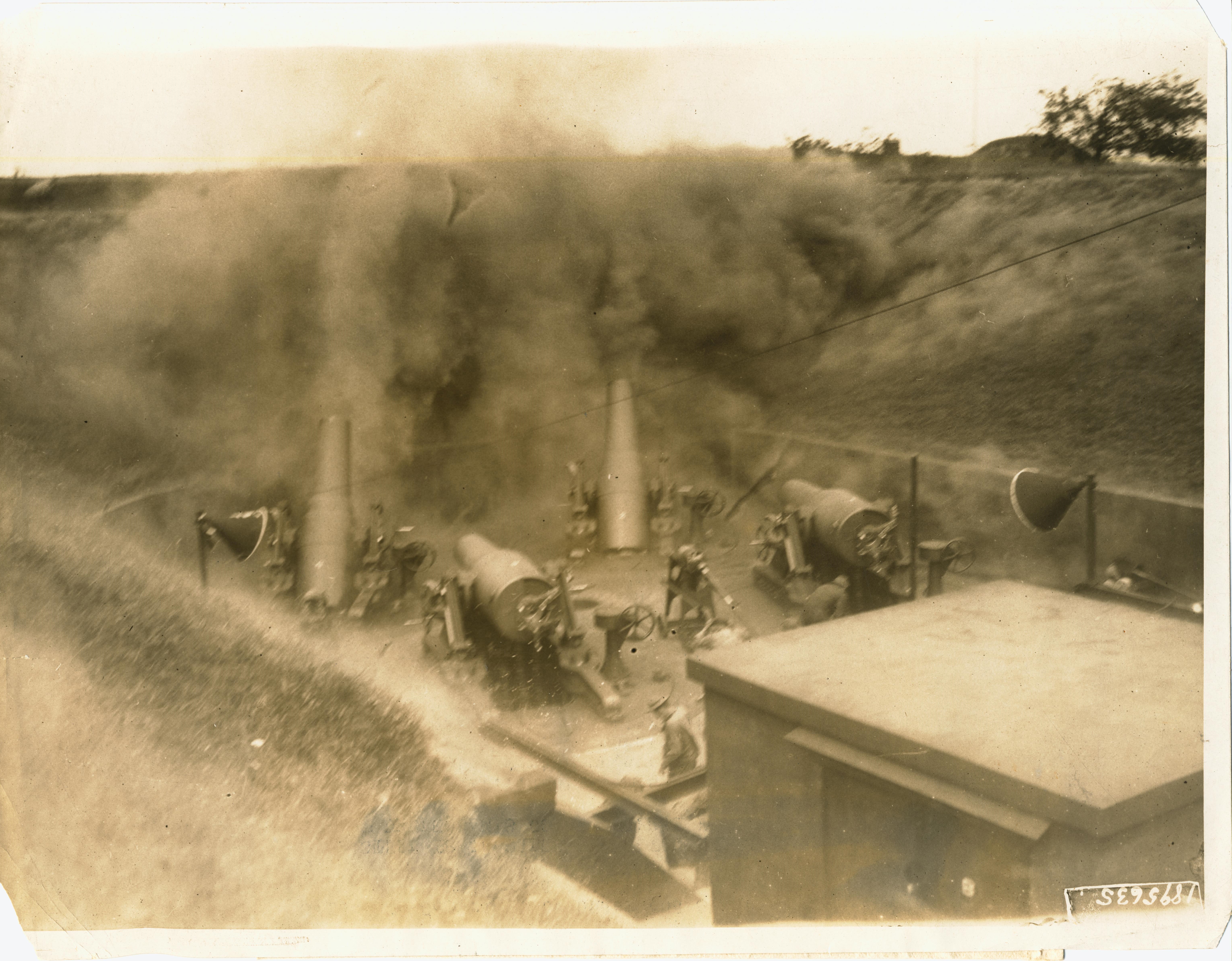 Written on back 12 inch mortars Fort Totten NY 8-27-15