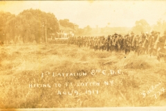 01st Battalion 8th C.D.C hiking to Fort Totten NY Aug 9 1917