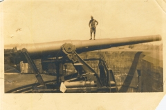 12 inch disappearing gun Fort Wadsworth NY Cpl Moore May 1922