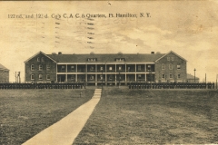 122nd and 123rd Co CAC quarters Fort Hamilton NY
