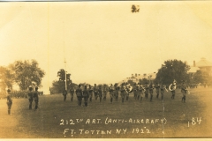 212th Artillery Anti-Aircraft Fort Totten NY 1922