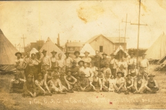 81st Co C.A.A. in Camp Fort Mansfield RI 1908