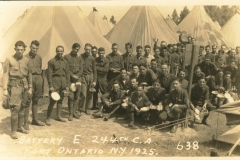 Battery E 244th C.A.C. Fort Ontario NY 1925
