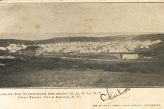 Camp of the 13th Regiment H. A. N. G. N. Y. Fort Terry Plum Island NY
