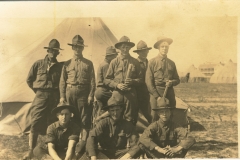 Guy Bennett Boyd standing at far right photo likely taken at Fort Terry NY 9-14-15