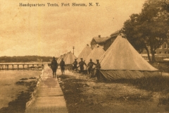 Headquarters tents Fort Slocum NY