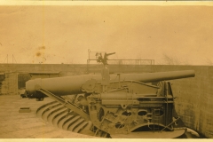 Man on disappearing gun Staten Island written on back 2