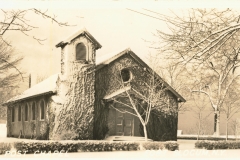 Post Chapel in snow Fort Slocum NY