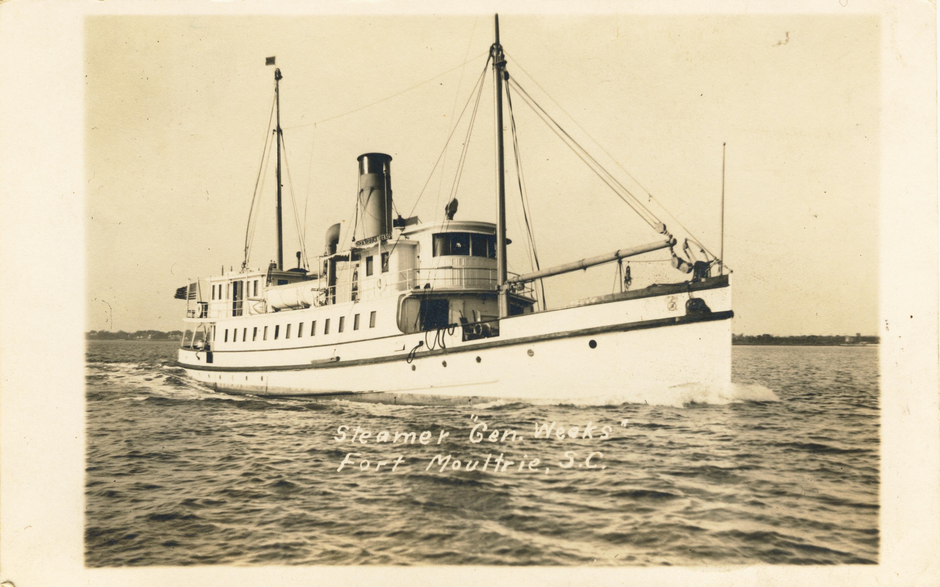 Steamer General Weeks Fort Moultrie SC