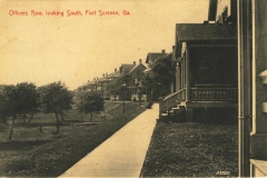 Officers Row Looking South Fort Screven GA