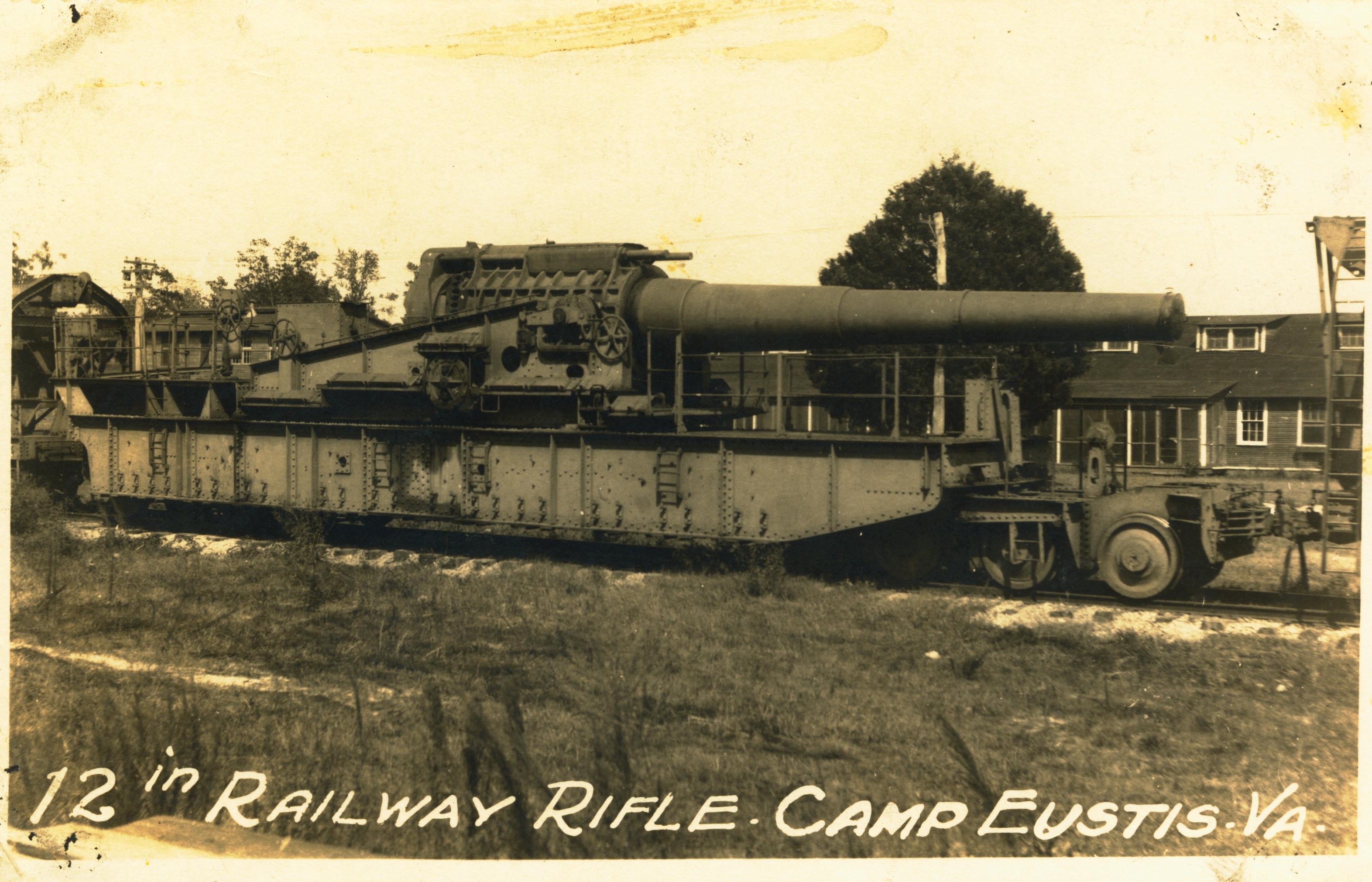 12 inch railway rifle Camp Eustis VA