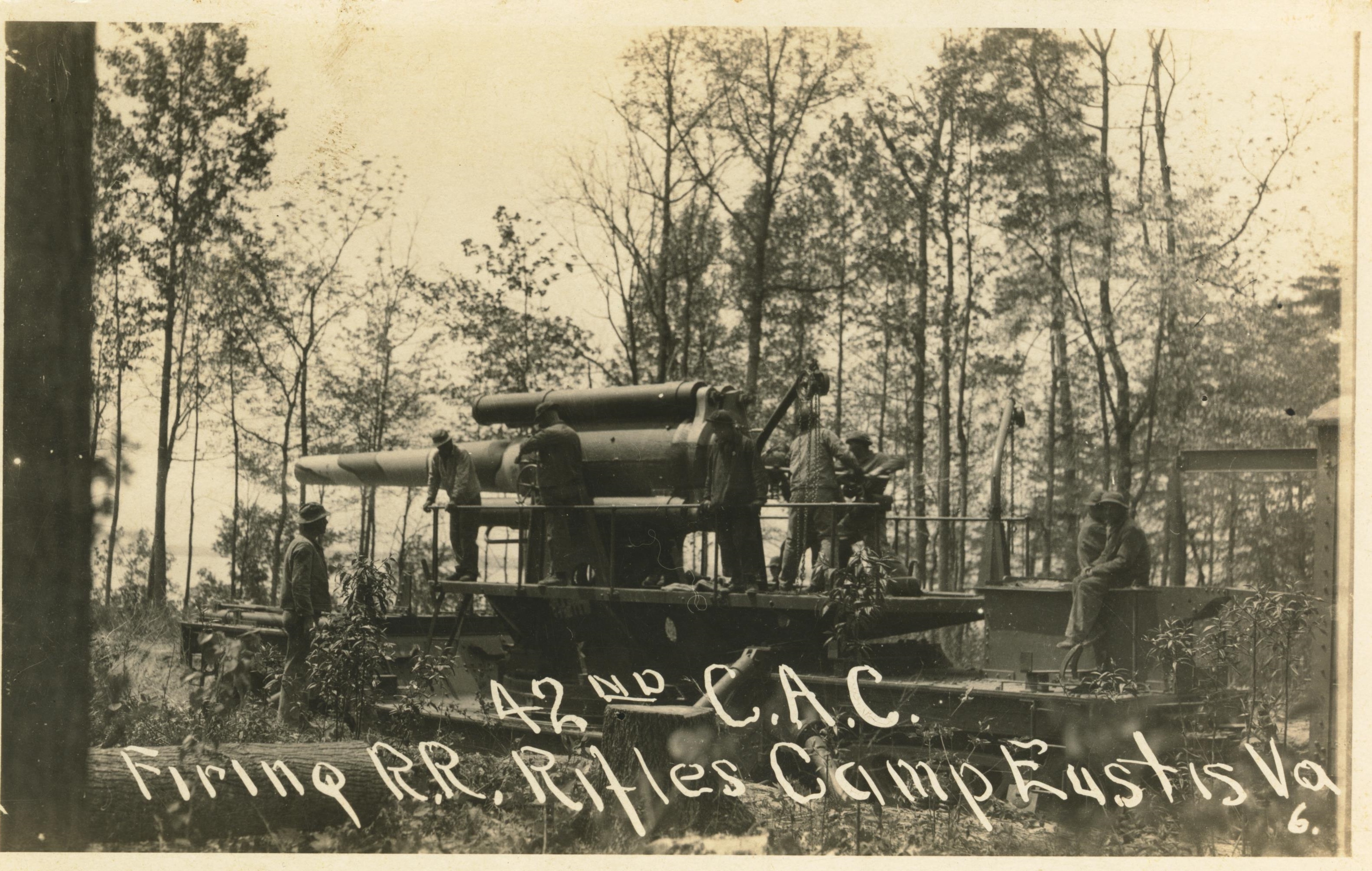 42nd C.A.C Camp Eustis 8 inch rifle