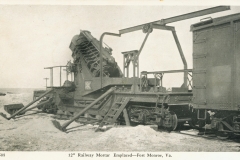 12 railway mortar emplaced Fort Monroe VA
