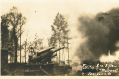 Firing 8 inch rifle Fort Eustis VA