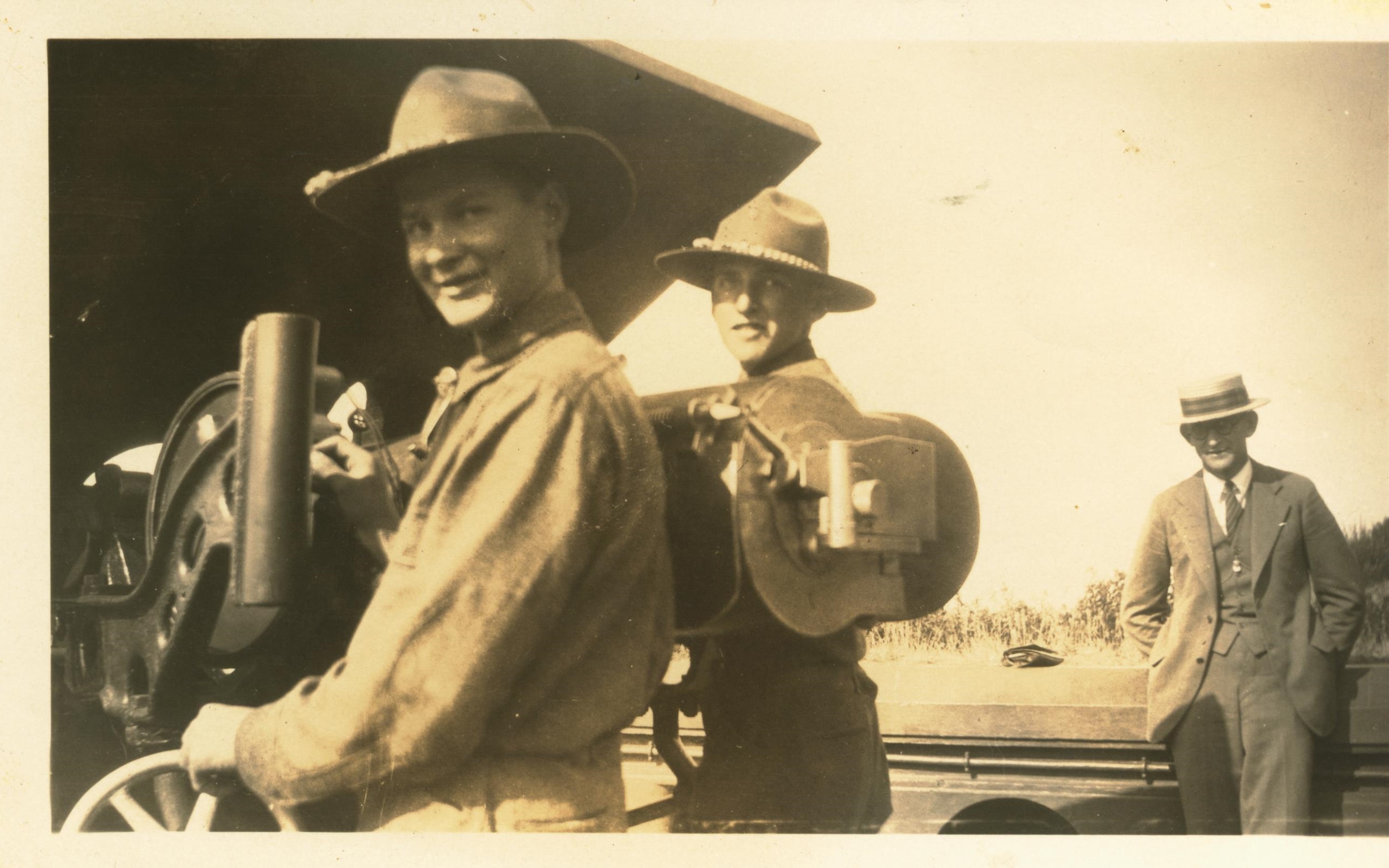 3 inch gun and crew