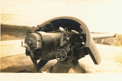 6 inch barbette mount Stamped on back Nichols Studio Delaware City Del.