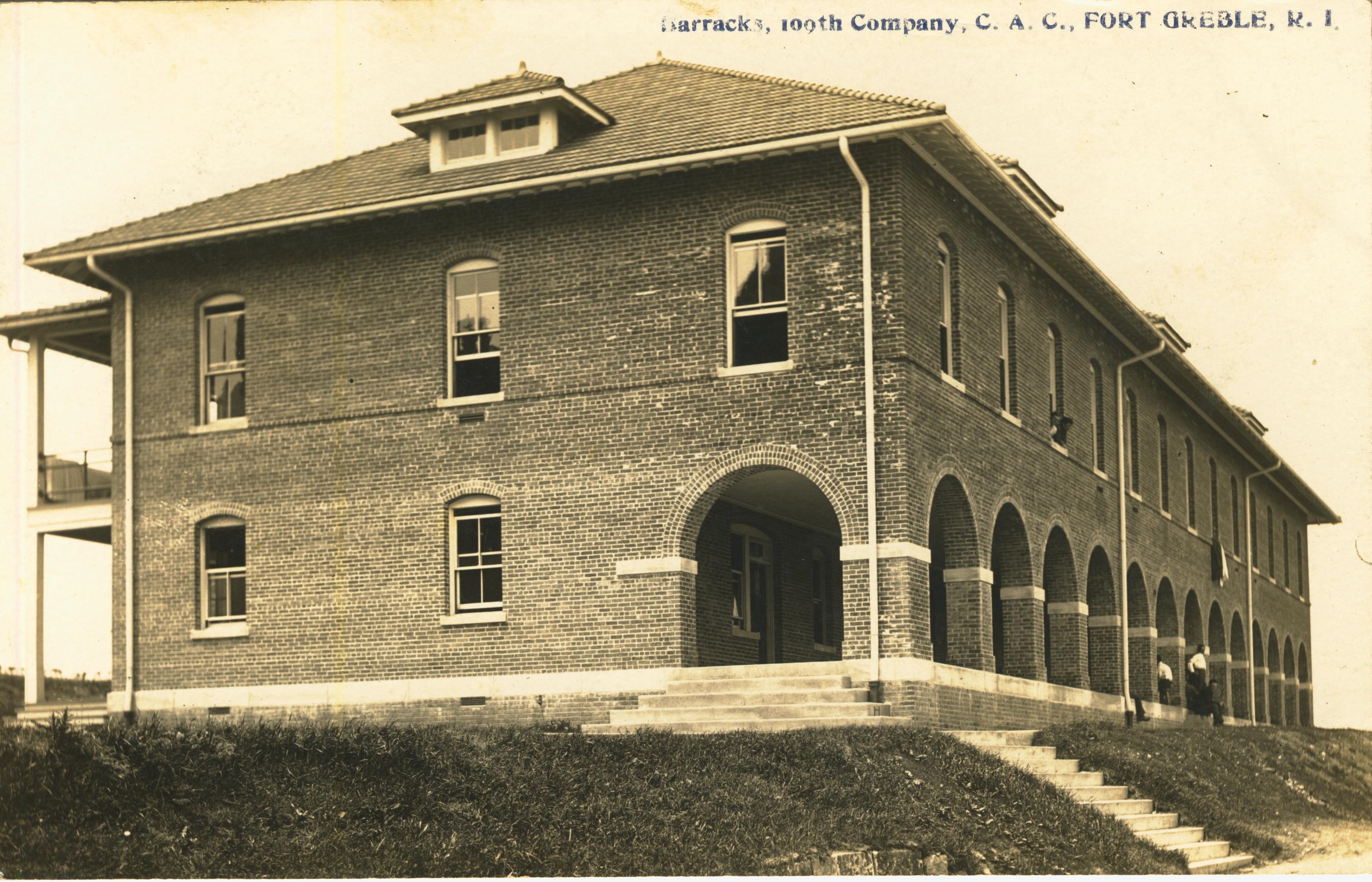 Barracks 109th Co CAC Fort Greble RI
