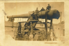 12 inch gun in battery Fort Adams RI