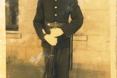 Frank Hart of Fall River Mass stamped on back Daniel Hardman 97th Co Fort Adams Newport RI