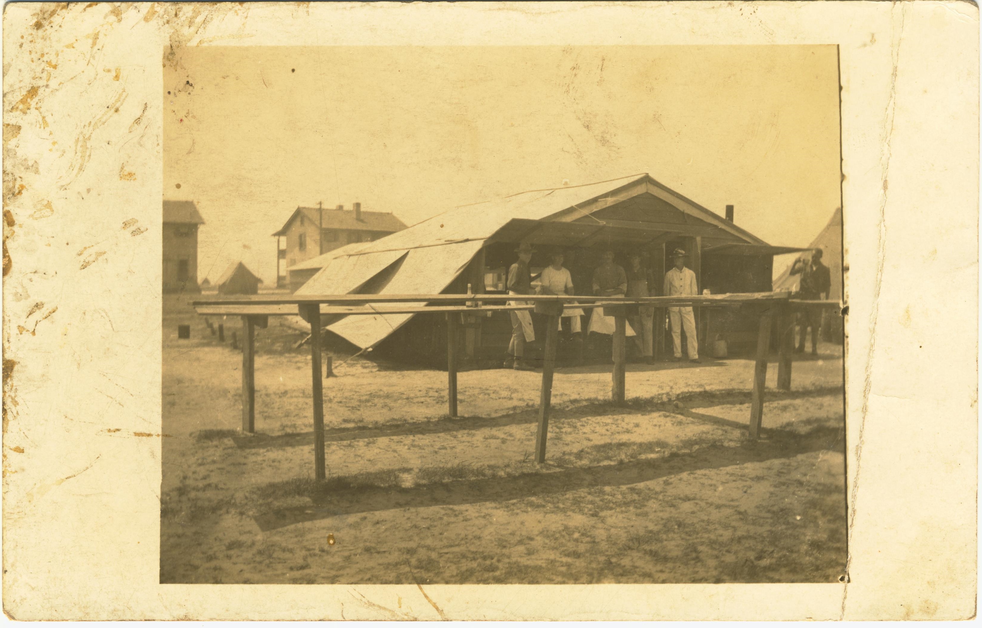 Mess Tent photo likely taken at Fort Crockett TX