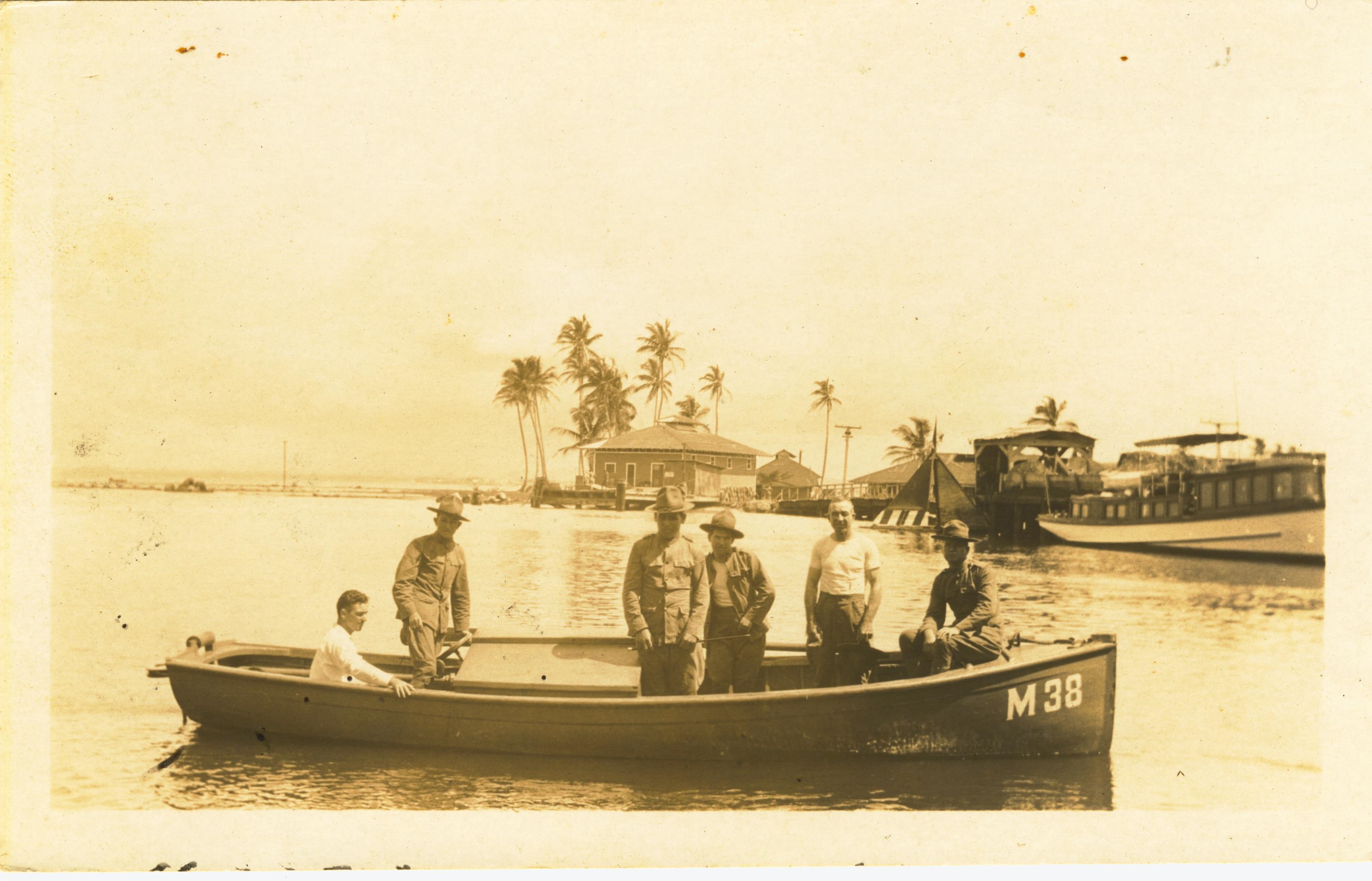 Witten on back Fort Sherman Docks