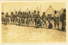 20th Company Lined Up For Mess Fort Crockett TX photo 2