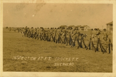 Inspection At Fort Crockett TX written on back 20th C.A.C.