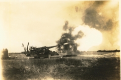 Railway Gun Firing Canal Zone