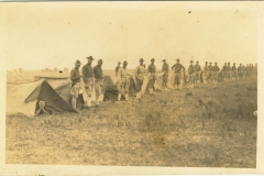 Soldiers and Tents photo likely taken at Fort Crockett TX